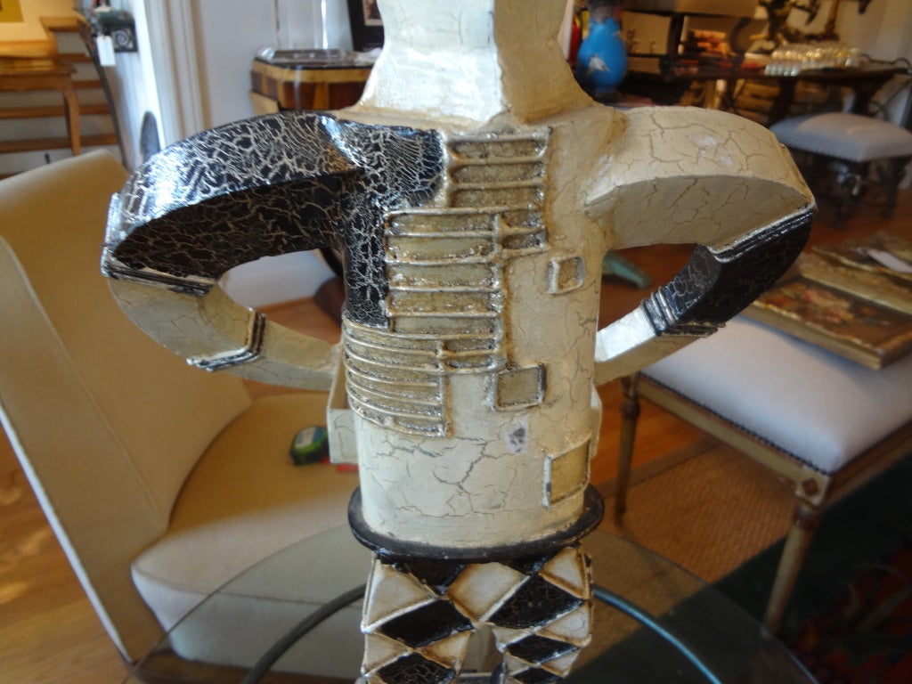 Metal Art Deco Cubist Sculpture, circa 1930