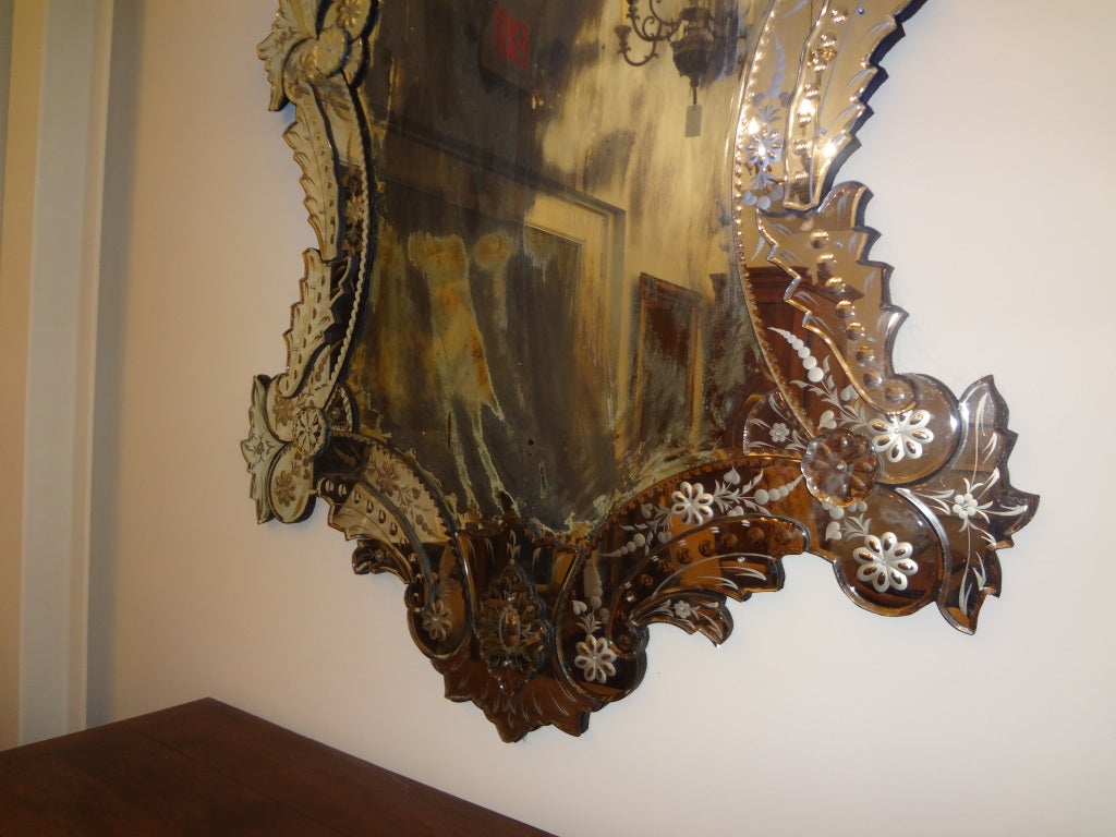 Monumental Venetian Mirror  78.25
