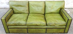 Fabulous 1950s French Leather Sofa
