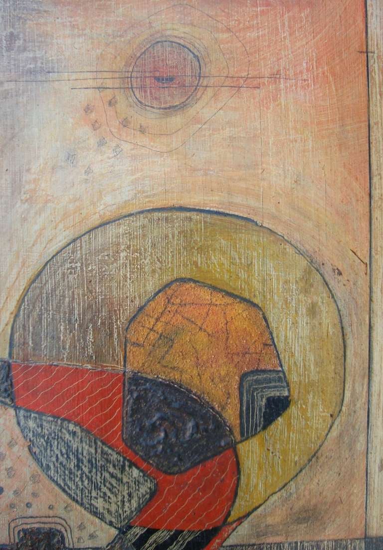 1960's American Abstract Oil Painting In Excellent Condition For Sale In Washington, DC