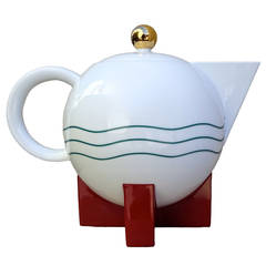 1980s Michael Graves for Swid Powell Porcelain Teapot