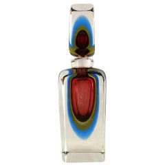 Retro Chic 1970s, Italian Murano Art Glass Decanter