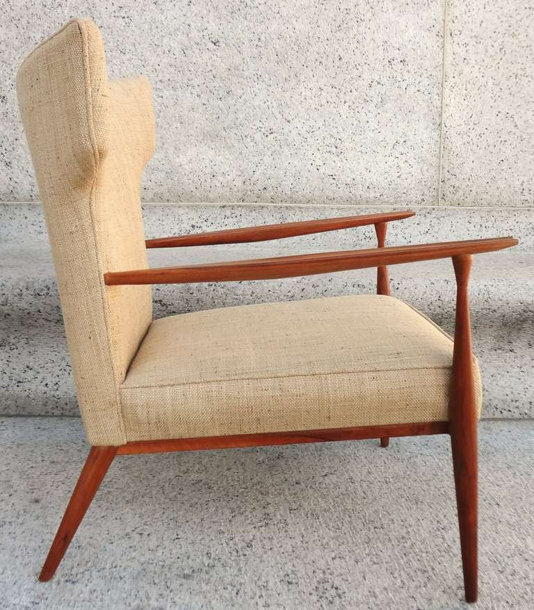 Mid-Century Modern Scarce 1950's Paul McCobb Wingback Lounge Chair, #1329