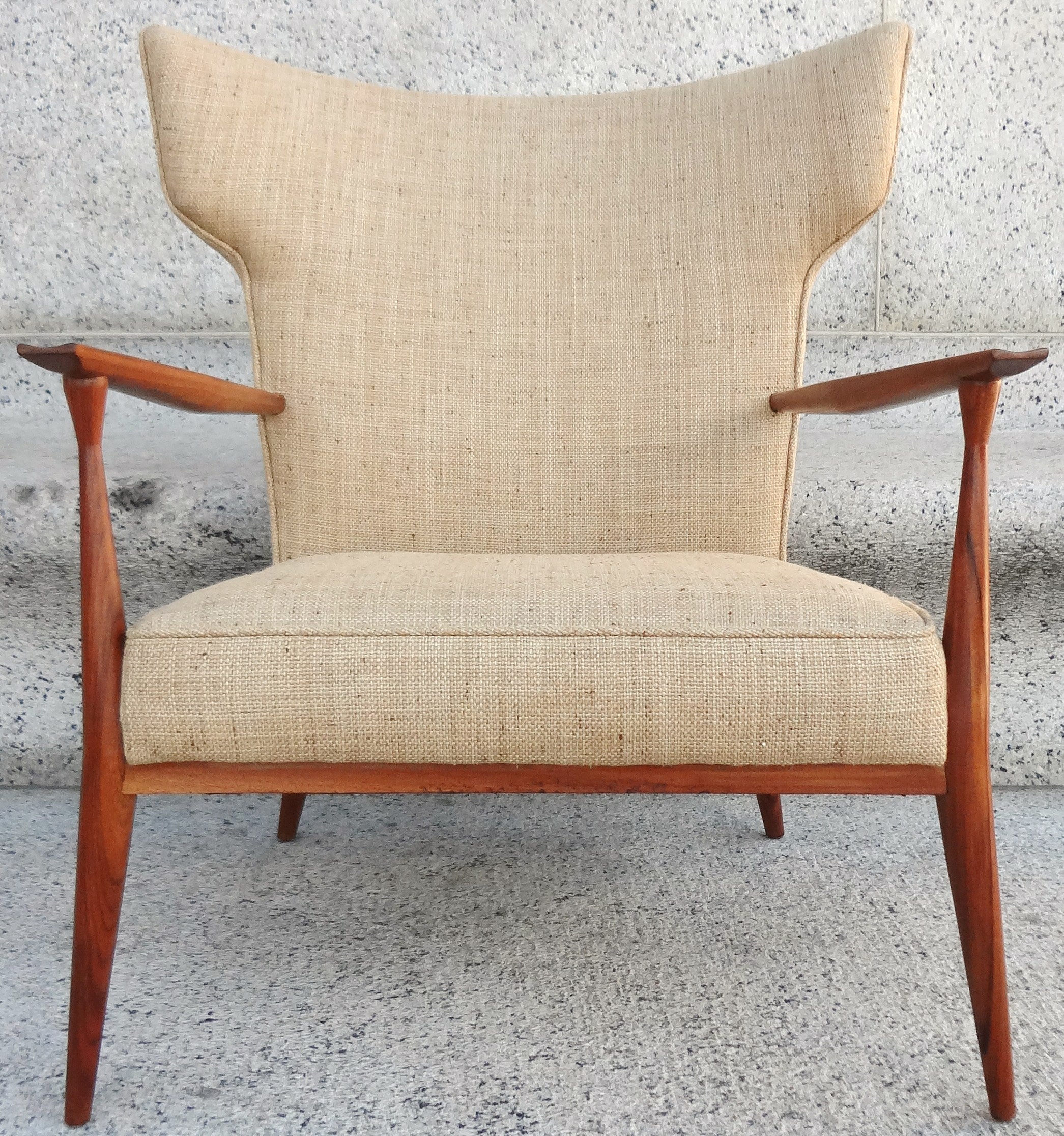 Scarce 1950's Paul McCobb Wingback Lounge Chair, #1329