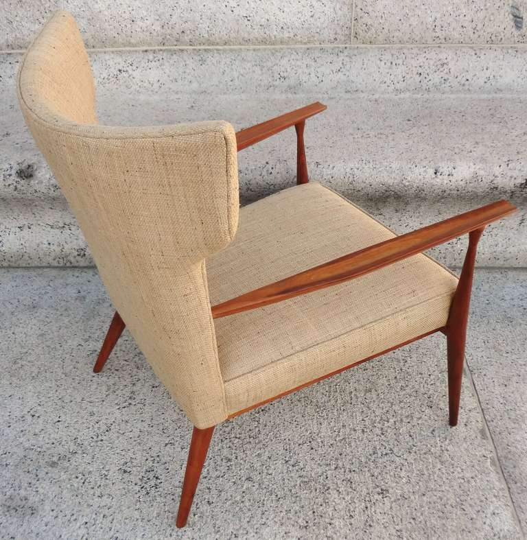 Scarce 1950's Paul McCobb Wingback Lounge Chair, #1329 1