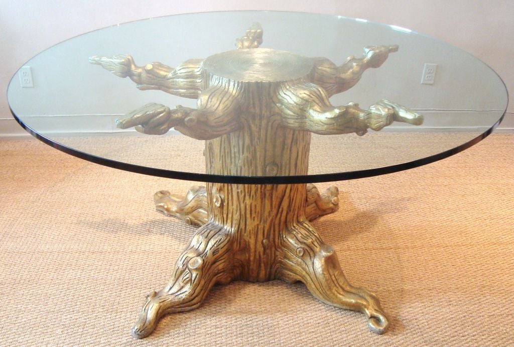 Fabulous David Barrett Tree Trunk Dining Table