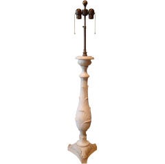 Tall 19th C. Italian Marble Table Lamp