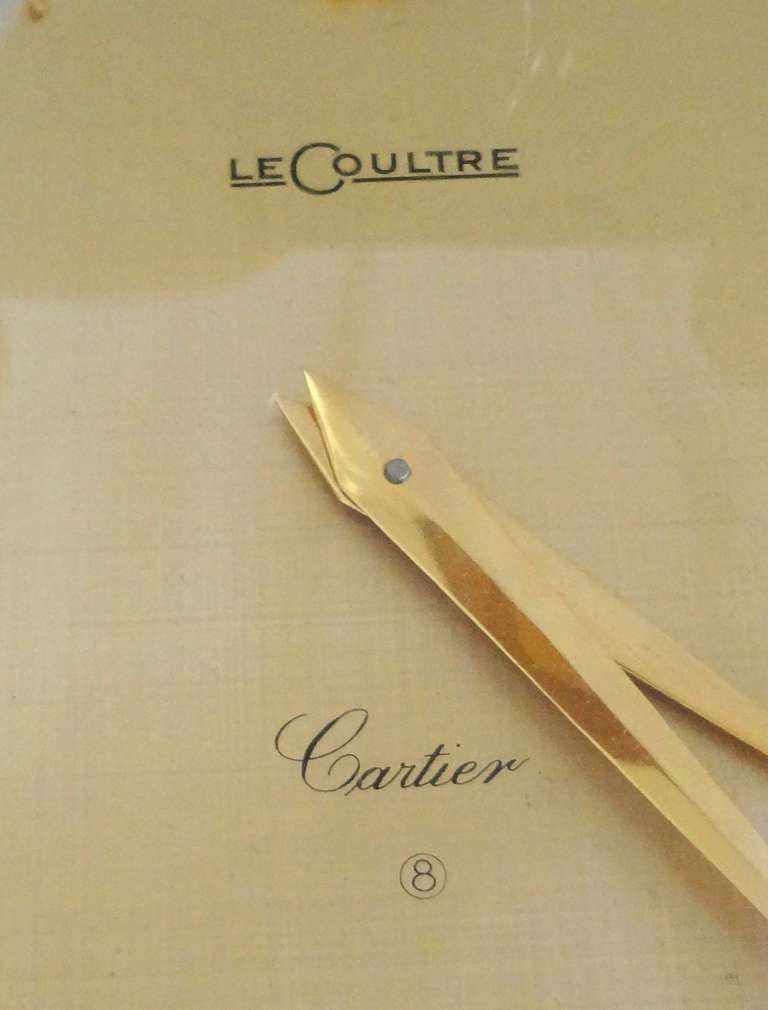 Ormolu Rare 1960's LeCoultre for Cartier Pyramid Clock For Sale