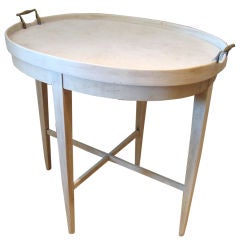 1940
s Limed Birch GustavianTray Table
