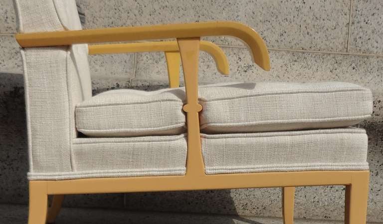 Mid-Century Modern Rare 1950s Tommi Parzinger High Back Lounge Chair