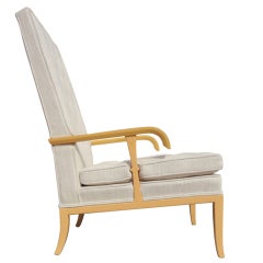 Rare 1950s Tommi Parzinger High Back Lounge Chair