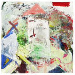 Large Abstract Sarah Grant-Hutchison Painting, "False Balance", 1992