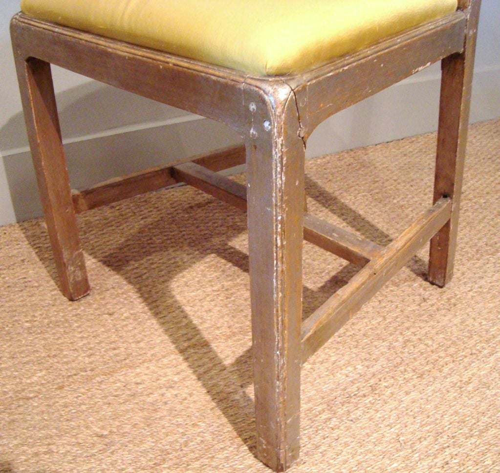 19th C. Italian Silver Gilt Chair, Collection of Albert Hadley 1