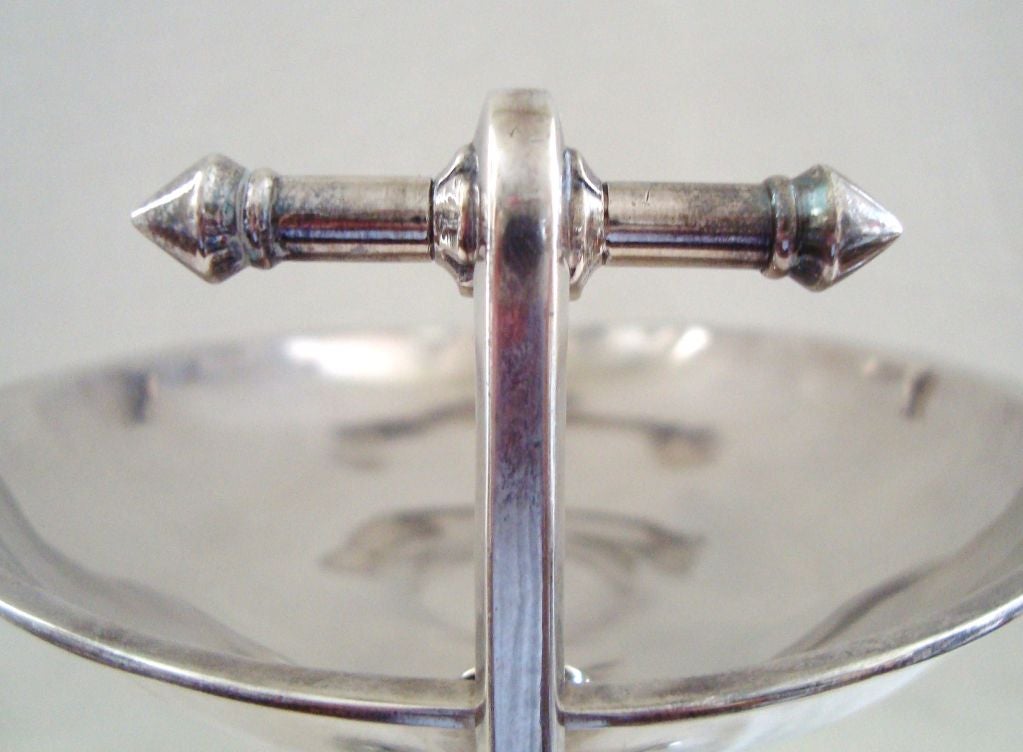 19th Century Aesthetic Movement Silver Compote by Simpson Hall Miller C.1870 For Sale