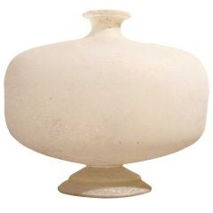 Rare Karl Springer for Seguso Cocoon Glass Vase