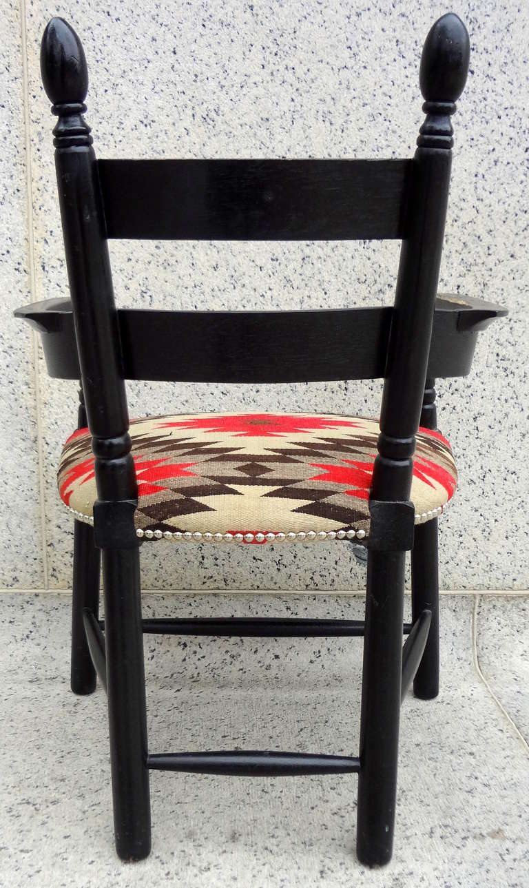 Sculptural 1930's Monterey Style Painted Armchair 1