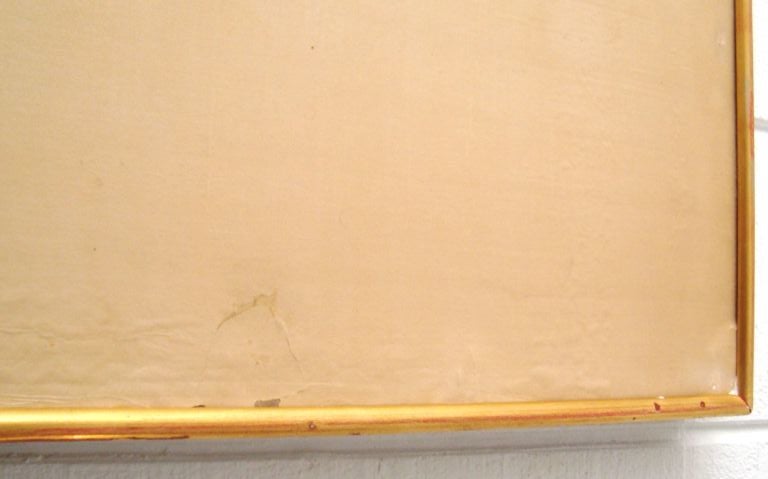 Large Vintage Gracie Hand Painted Framed Wallpaper Panel 5