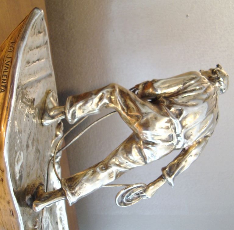 Monumental J. Valenta Austrian Bronze Nautical Inkwell, C. 1910 1