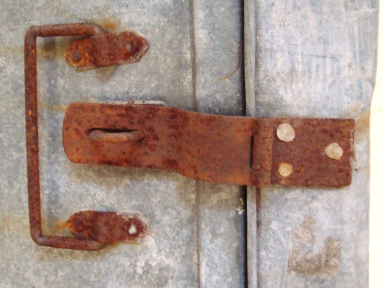 Collection of Large Vintage Industrial Zinc Trunks 4
