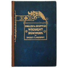 Antique Rare Large Scale English & Scottish Wrought Ironwork Folio