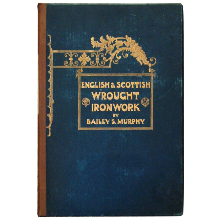 Rare Large Scale English & Scottish Wrought Ironwork Folio For Sale