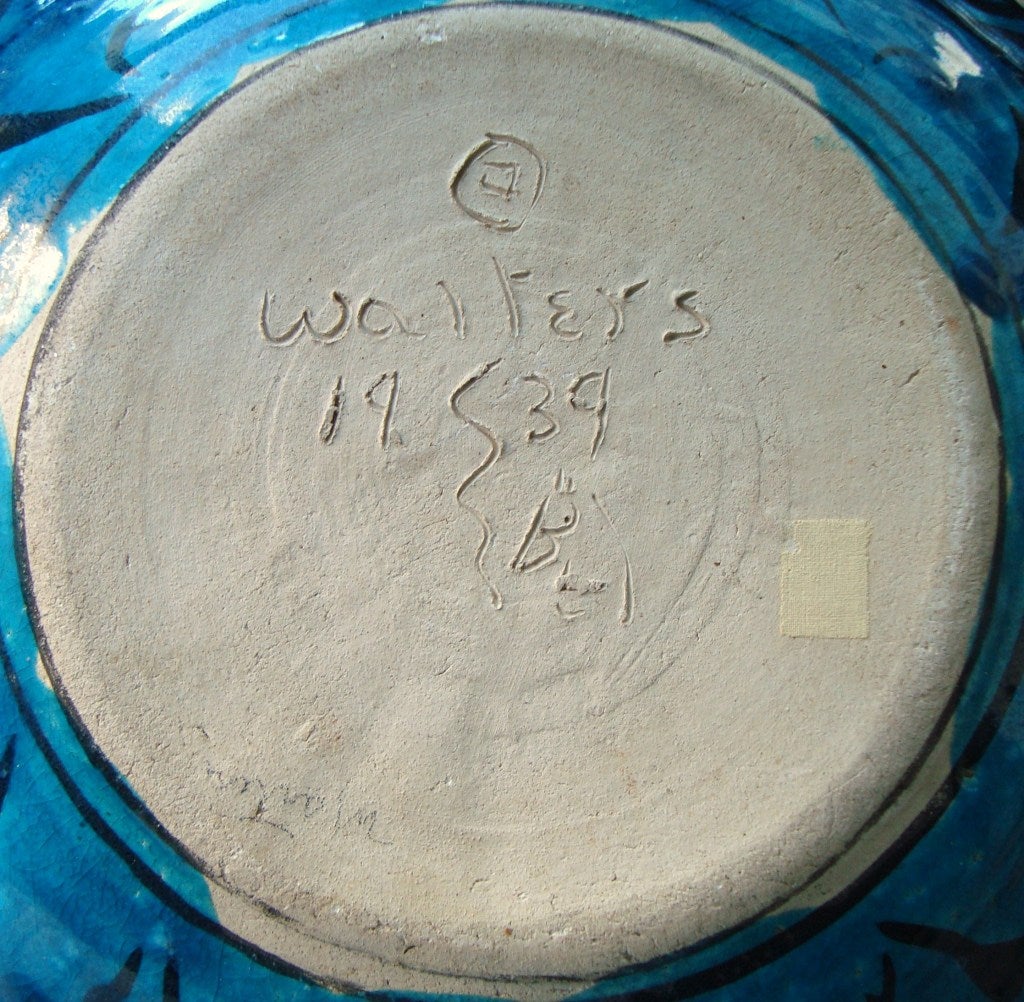 Mid-20th Century Rare 1939 Carl Walters Art Pottery Bowl