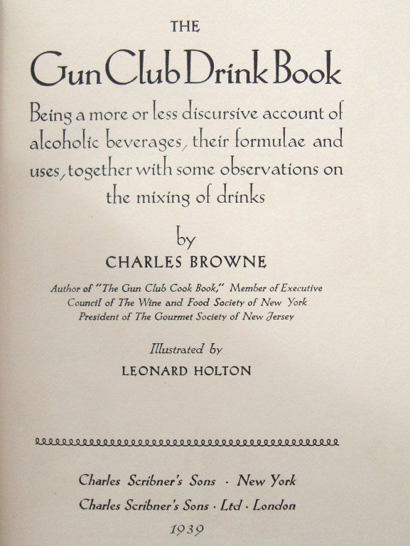 The Gun Club Drink Book and The Gun Club Cook Book 4