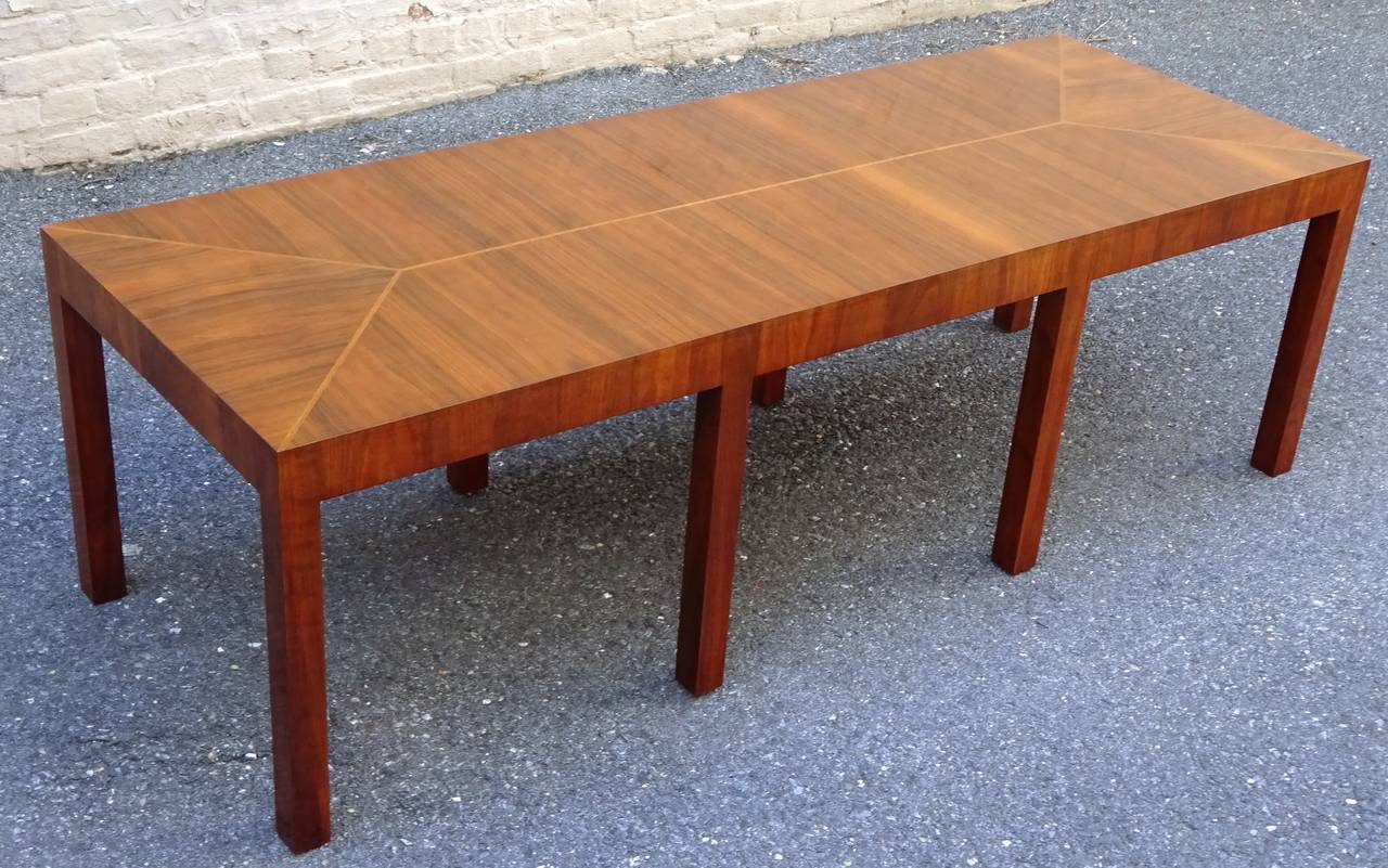 Exceptional custom American modern 1950s cocktail table after Tommi Parzinger.