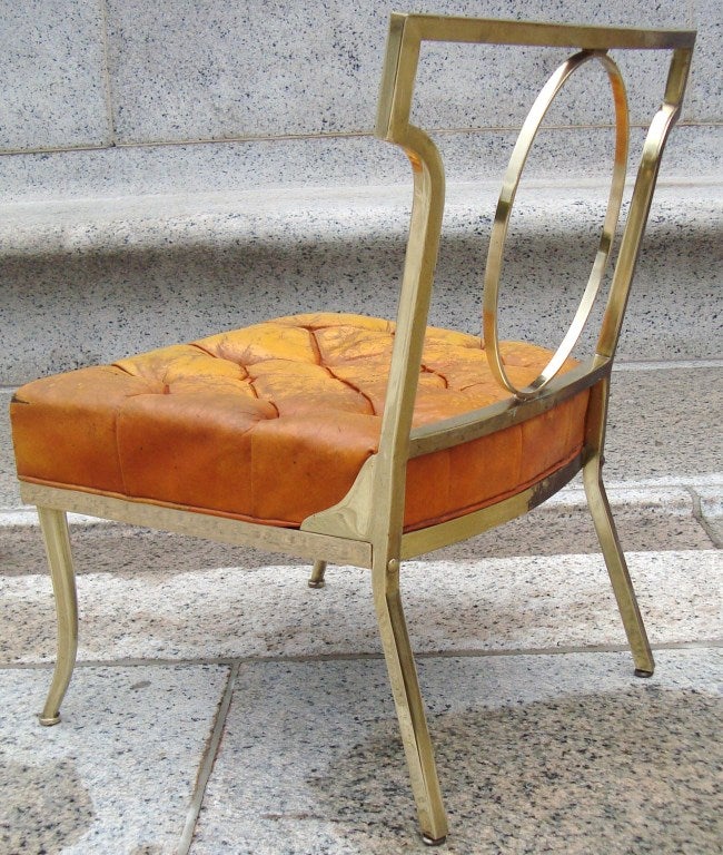 Mid-20th Century Rare 1940's Billy Haines Bronze Slipper Chair