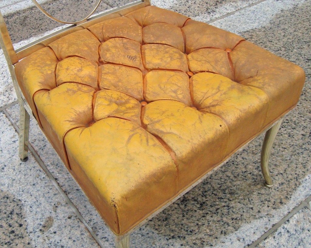 Rare 1940's Billy Haines Bronze Slipper Chair 2
