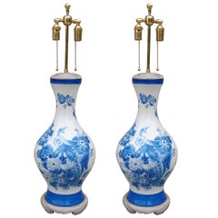 Large Pair of 1950's Marbro Italian Chinoiserie Table Lamps
