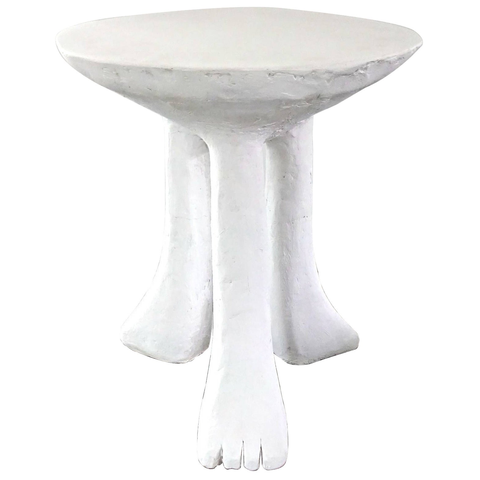 Iconic 1970s John Dickinson Plaster "Africa" End Table For Sale