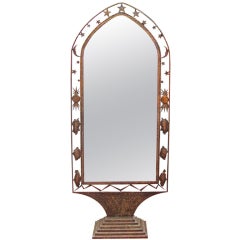 1920's French Bronze Constellation Dressing Mirror