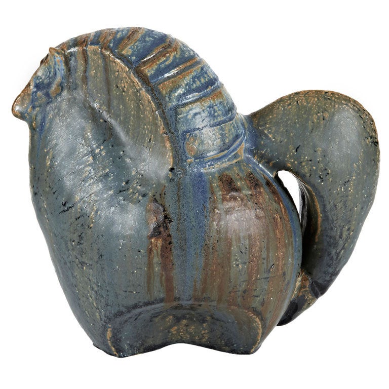 1950s Soholm Danish Modern Art Pottery Horse Sculpture at 1stDibs