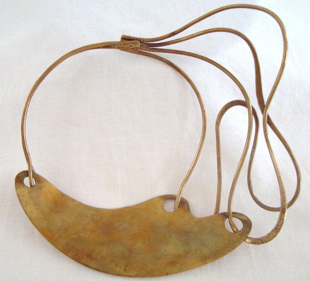 Mid-20th Century Iconic Art Smith Modernist Necklace, 1953 For Sale