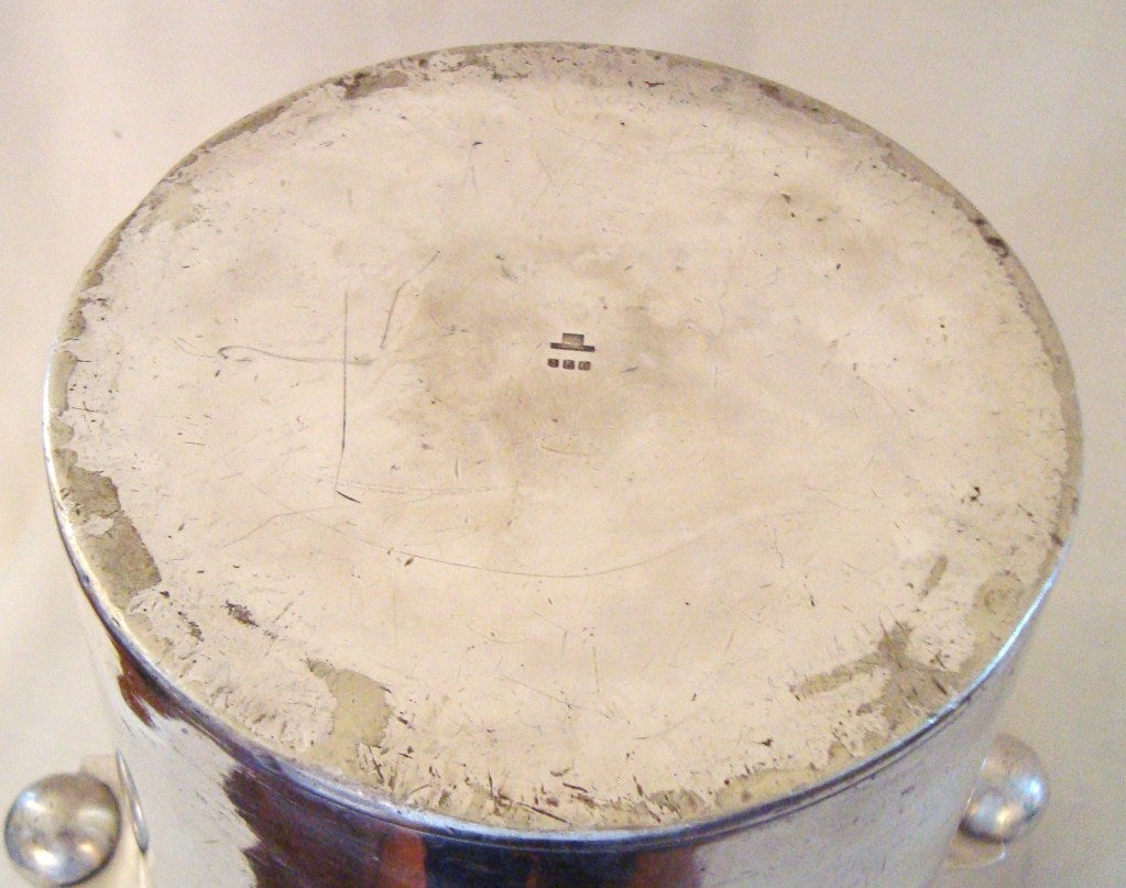 Rare 1930's Christofle SS Normandie Silver Ice Bucket 4