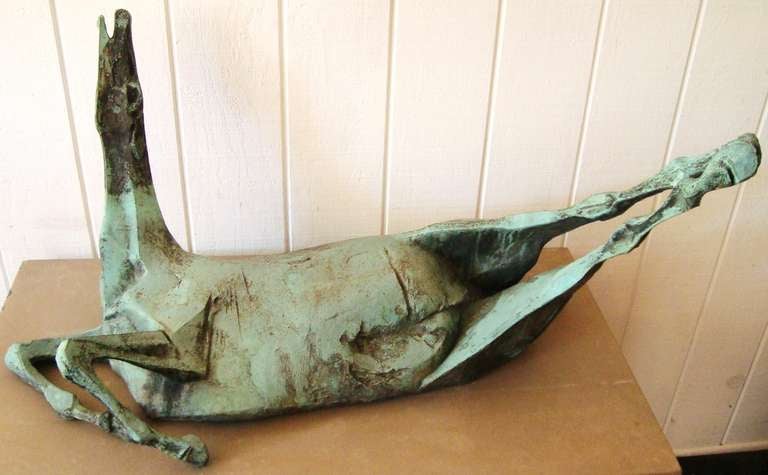 Large 1950's Bronze Horse Sculpture by Remo Rossi (1909-1982) In Excellent Condition In Washington, DC