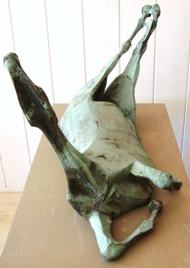 Mid-20th Century Large 1950's Bronze Horse Sculpture by Remo Rossi (1909-1982)