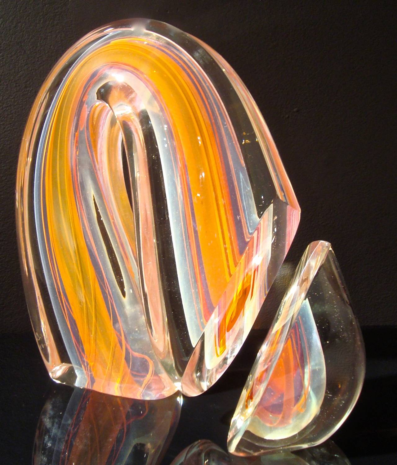 Rare Harvey Lirttleton Art Glass Scupture 