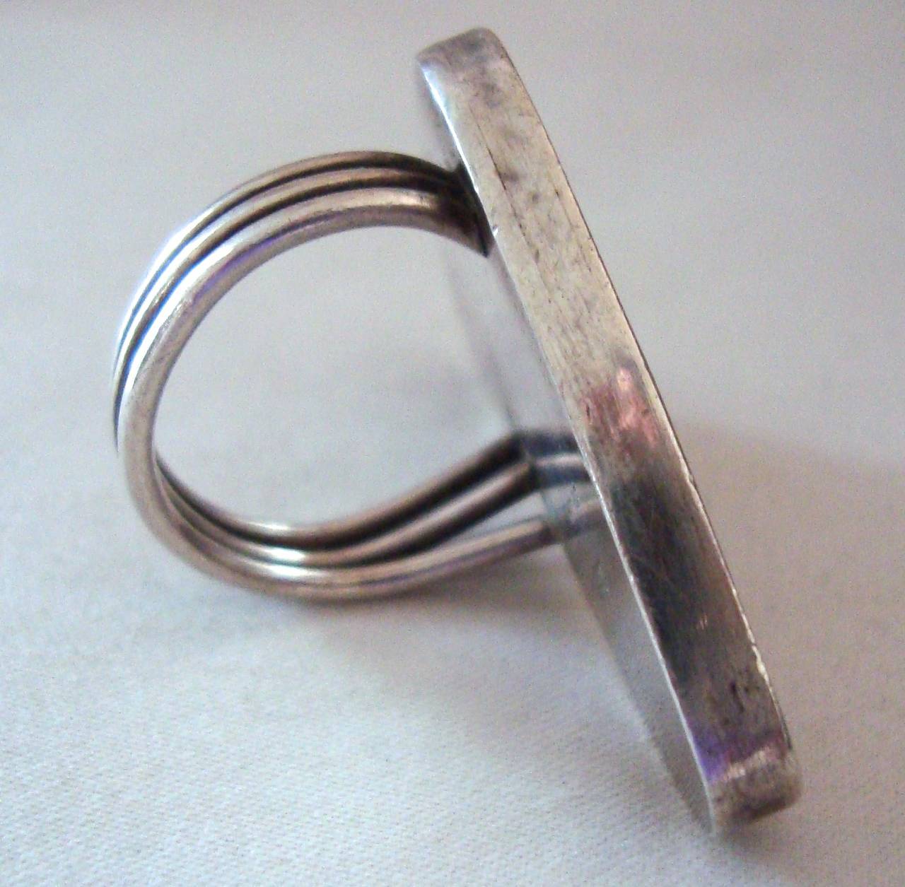 Modernist 1950's Ed Wiener Sterling Silver Ring