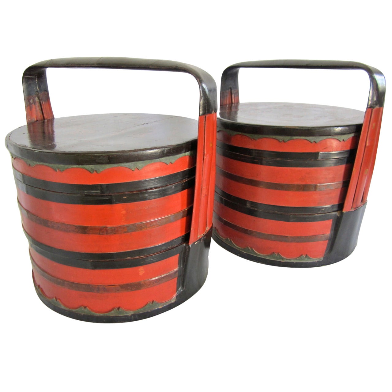 Pair of Chinese Food Baskets For Sale
