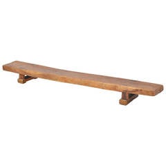Rustic Low Plank Bench