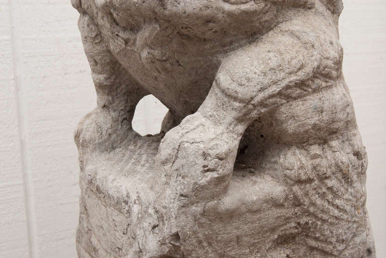 Limestone Ming Dynasty Stone Sculpture For Sale