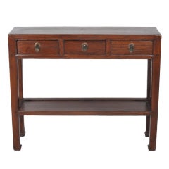Small Narrow Three Drawer Chinese Console