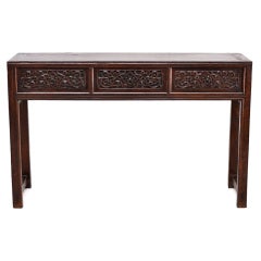 Antique Carved Chinese Console Table