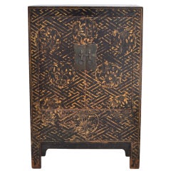 Chinese Cabinet with Gilt Painting
