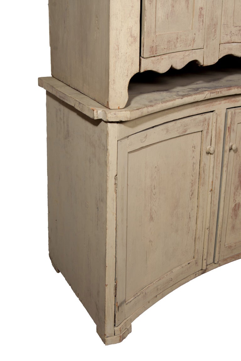 Gustavian Curved Swedish Buffet For Sale