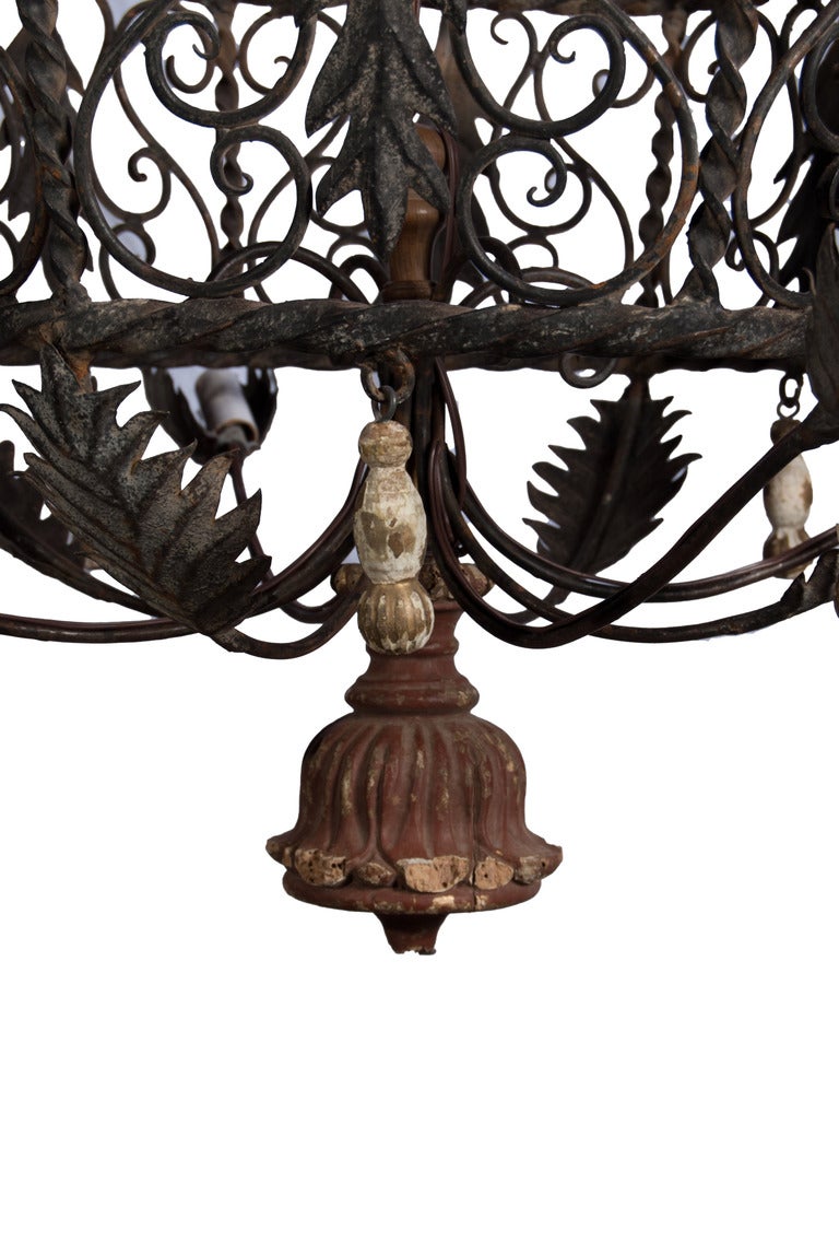 Montgolfier Style French Chandelier In Excellent Condition For Sale In Washington, DC