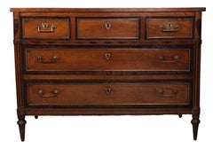 A Five Drawer Louis XVI Marriage Commode
