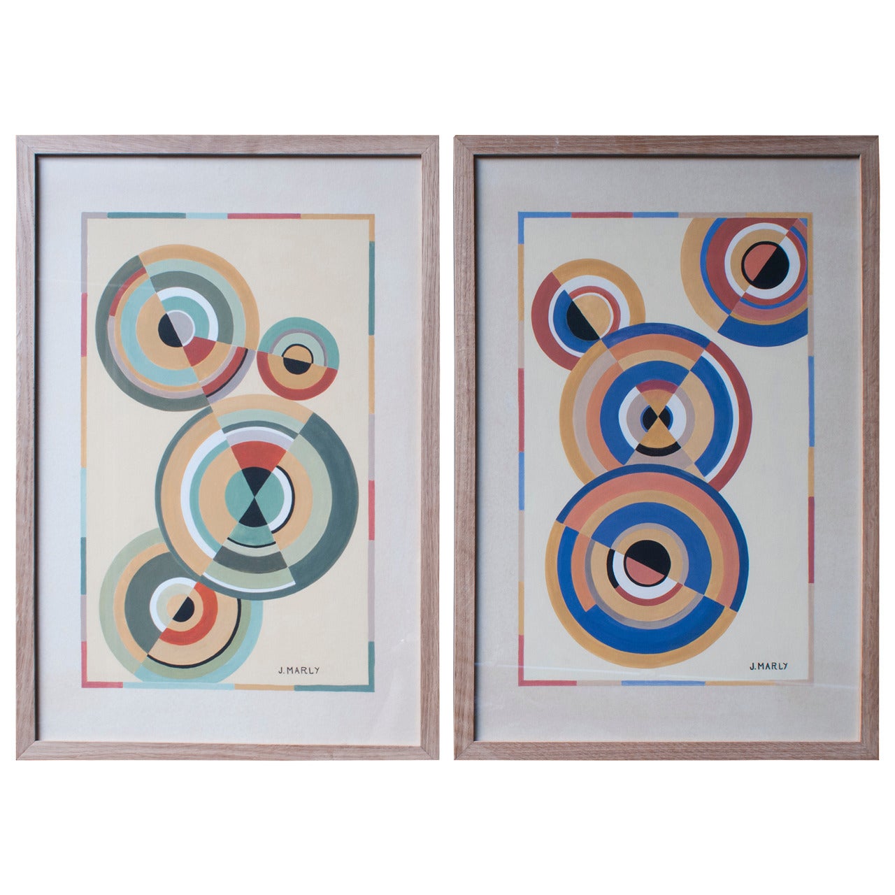 Gouache Paintings, "The Circle Series" We Actually Have Four For Sale